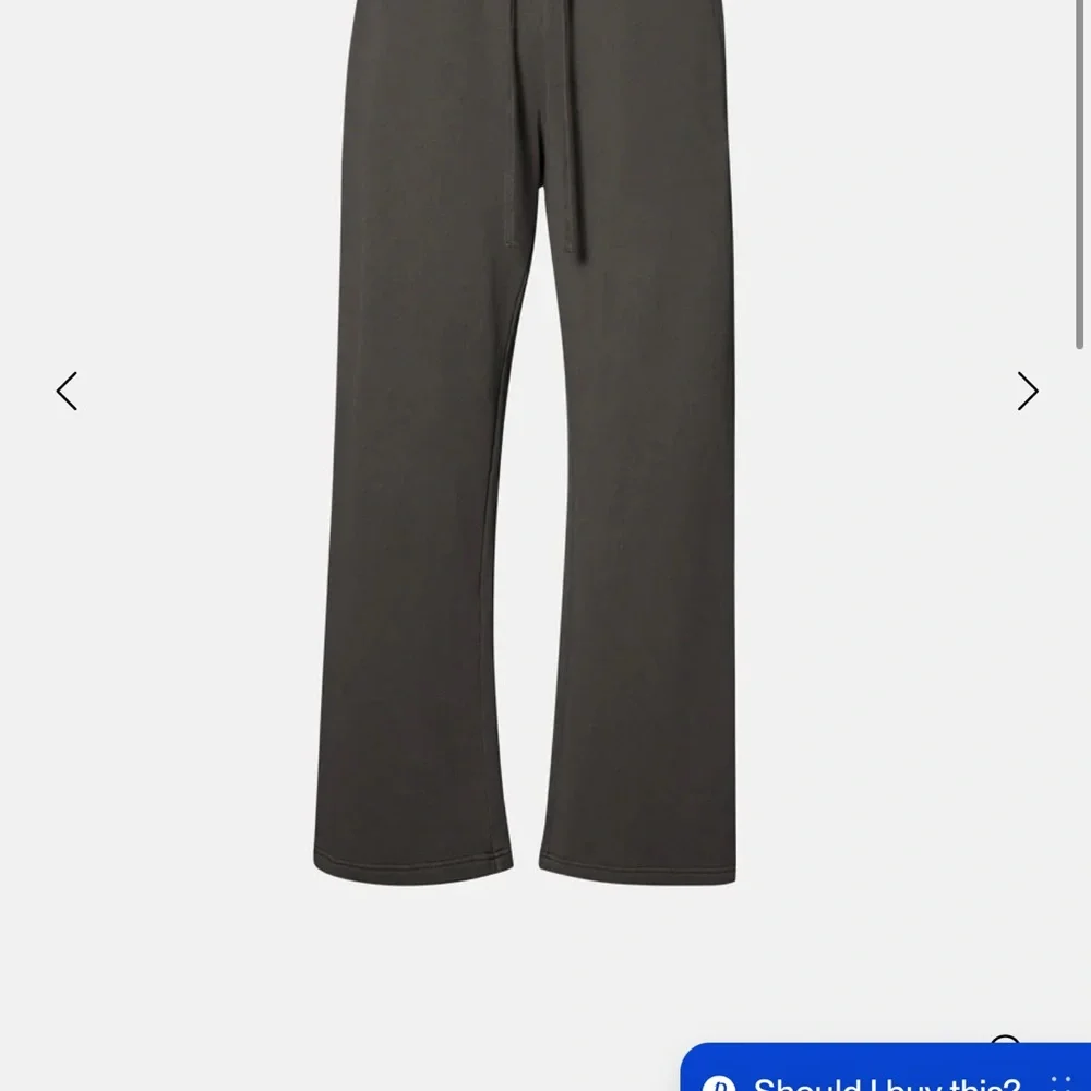 Elwood Women's Wide Leg Sweatpants - Vintage Gray - Size L (fit like a S/M) - Picture 2 of 2